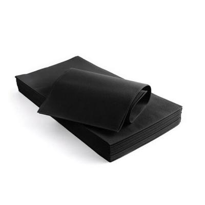 Movida TNT Fleckenabweisende Tischdecke 100x100 cm, 25er-Set, Schwarz