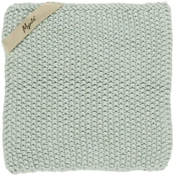 IB Laursen Topflappen Mynte gestrickt, 22 x 22 cm, Aqua Haze