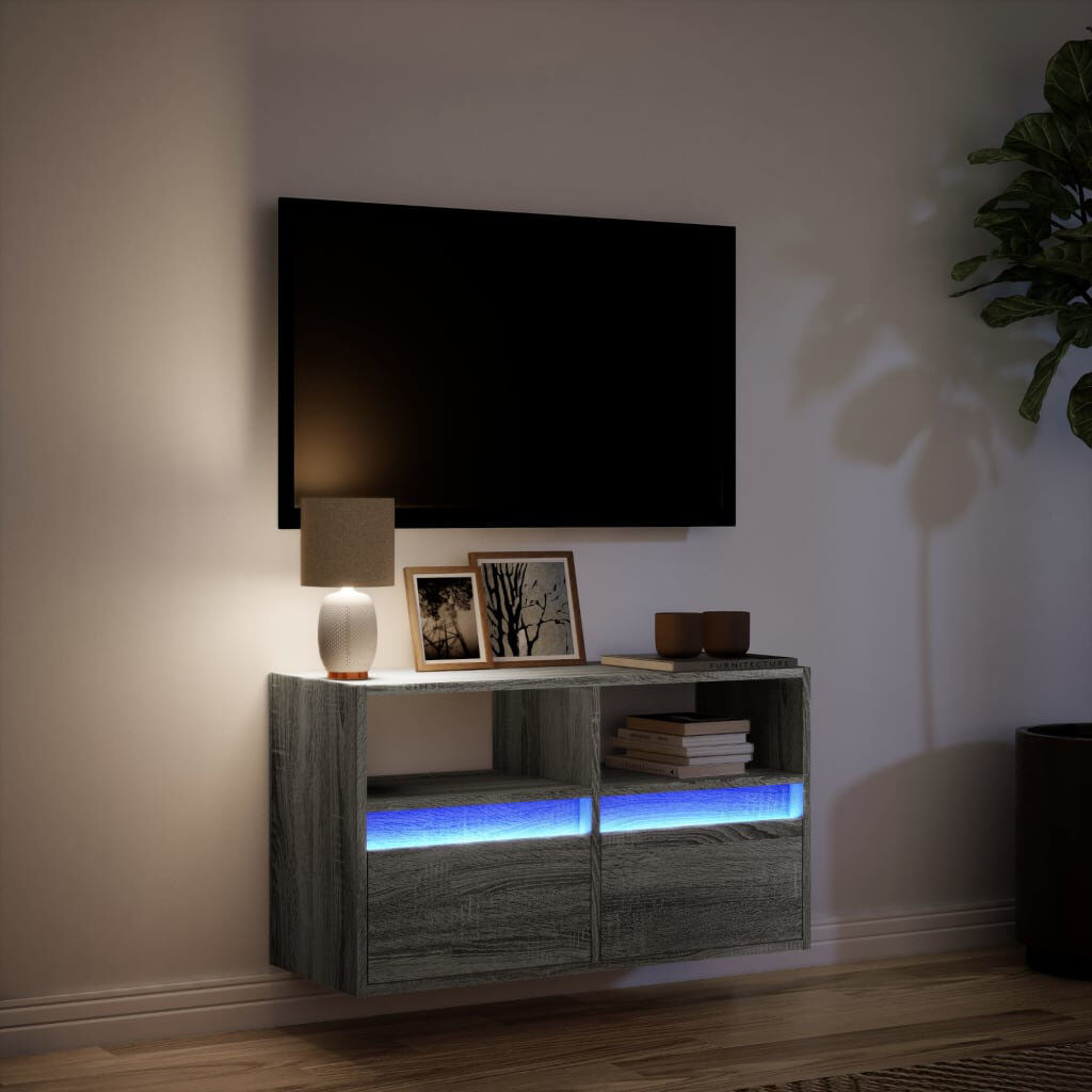 Metro Dallton TV Stand Grey Sonoma 80cm
