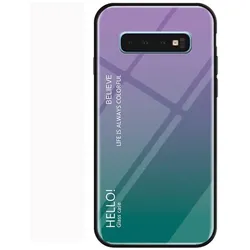Handy Tasche für Samsung Galaxy S10 Plus Gradient Case Cover Schutz Hülle Lila