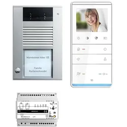 TCS Tür Control Videosprechanlgenset color 1 Taste Aufputz, Freispr. PVE16010-0010