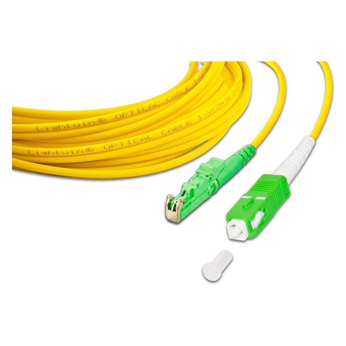 Lightwin LWL-Patchkabel LSH/APC-SC/APC, Singlemode, Simplex, 10m (10 m) (LSP-09 LSHAPC-SC APC 10.0)