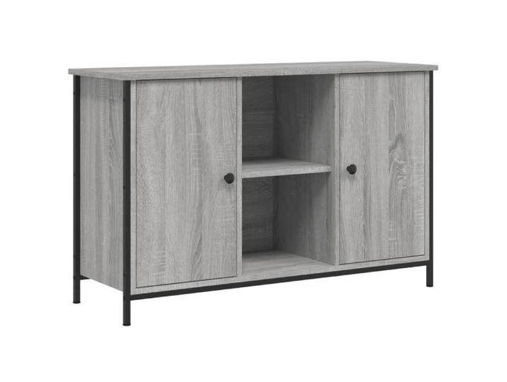 Console TV VENT-FLASH - Banc TV Meuble TV - sonoma gris 100x35x65 cm bois d'ingénierie - Meuble de Salon（51380）ZLH