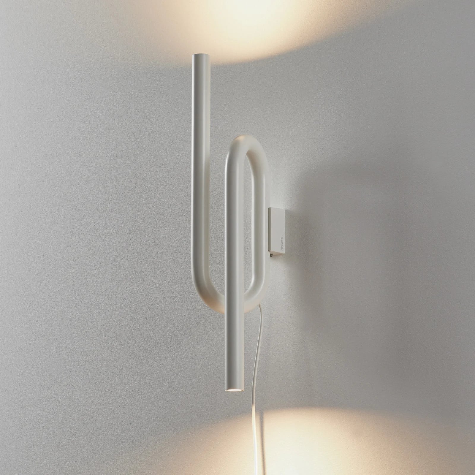 Foscarini Tobia wandlamp - Wit - Metaal - Up & Down verlichting