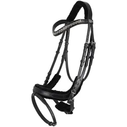 QHP Trense Sensisoft anatomisch schwarz, QHP_19_Gr.: Full