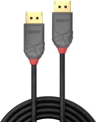 Lindy 36484 DisplayPort-Kabel, 5.0m, 4K, Anthra Line