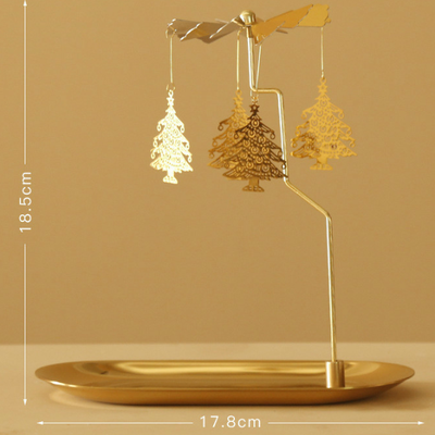 Inspire Daily Merch Creative Swing Windmill Tray Rotating Candlestick Scented Candle Romantic Walk Horse Lamp Gift 4
