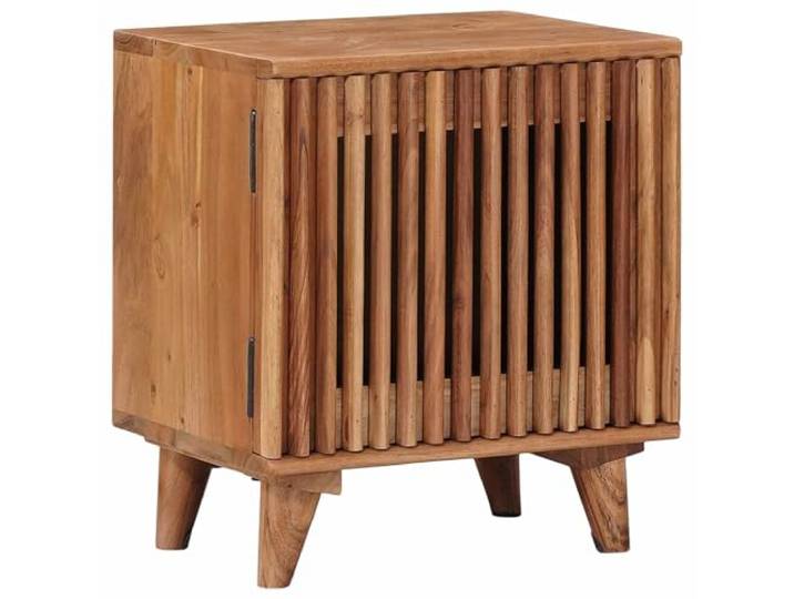 Makastle Nachttisch, Beistelltisch, Nachtschrank Teakbraun 40 x 30 x 45 cm