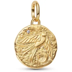 Pandora 764082C01 Medaillon-Anhänger Goldfarben Schwalbe