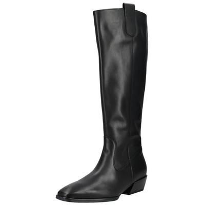 Bikerboots GABOR "Gabor Stiefel Glattleder", Damen, Gr. 39, schwarz, Glattleder, Schuhe Bikerboots