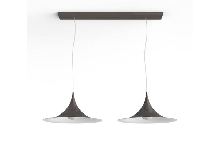 Louie - lampe à suspension en métal tourterelle bianco e27
