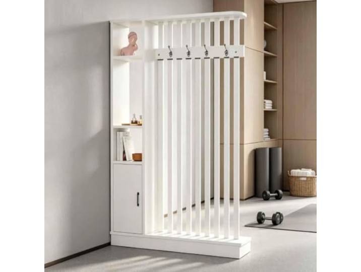 Raumteiler Trennwand Raumtrenner Holz Weiß With Storage Shelf ,202x120x24cm Raumteiler Raumtrenner Trennwand Separator Dividers Free Standing Wohnzimmer Wall With Storage Shelf,202x120x24cm