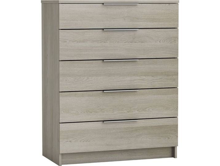 Kombikommode DEMEYERE GROUP Space , beige (shannon eich), B:80cm H:102,4cm T:41,7cm, Holzwerkstoff, Sideboards, Kombikommode