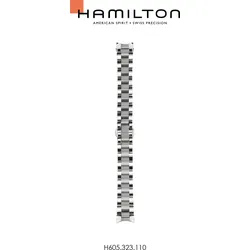Hamilton - Jazzmaster Band-set Edelstahl H695.323.110 - silber
