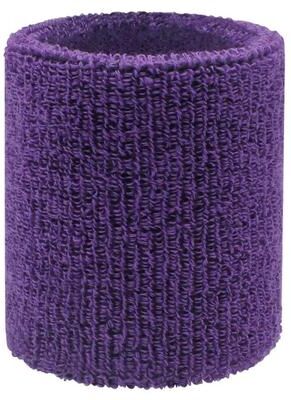Uplift Essentials Premium Moisture Wicking Cotton Athletic Wrist Sweatbands purple