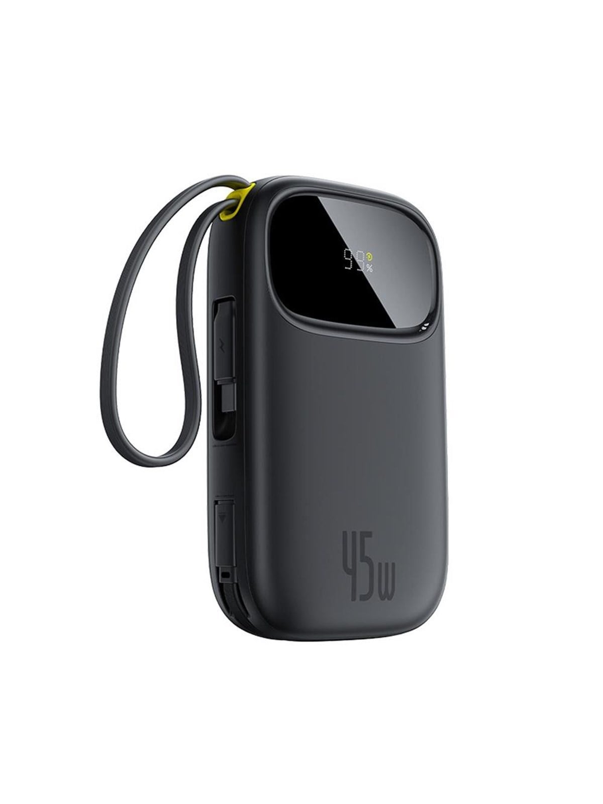 Baseus EnerFill FC31 20000mAh 45W Power Bank with Display with USB-C and Lightning Cables - Black - 20000 mAh
