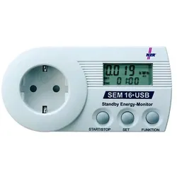 NZR, Energiemessgerät, SEM16 Hochpräzise Stromüberwachung Standby-Energy-Monitor 1x230V 08030301