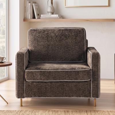 GREATPLANINC Modern Chenille Accent Chair Single Sofa Chair