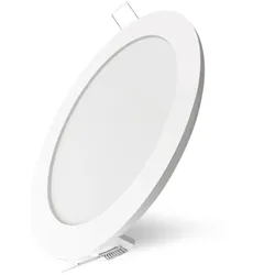 Braytron 15w Panel Slim Flach Unterputz Einbauleuchte Einbaulampe Deckenleuchte Deckenlampe Lampe Rund Ø 200mm Warmweiß
