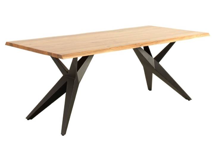 Table en bois massif d'acacia 200x100