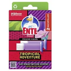 WC Ente Frische Siegel 2x36 ml Tropical Adventure 2x36 ml Nachfüller für Duftstempel, Klebesiegel mit Gel