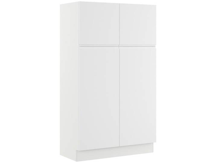 Impuls Wäscheschrank IP 4820, Weiß, 120x206.2x58 cm, Pefc, Goldenes M, Made in Germany, Waschküche, Wäscheschrank