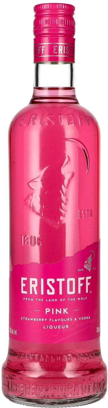 Eristoff PINK Strawberry Flavours & Vodka Liqueur 18% Vol. 0,7l
