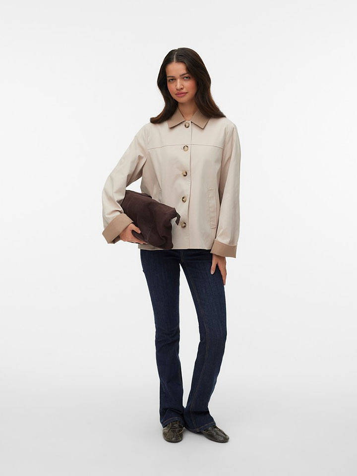 Vero Moda Übergangsjacke in Creme - XL