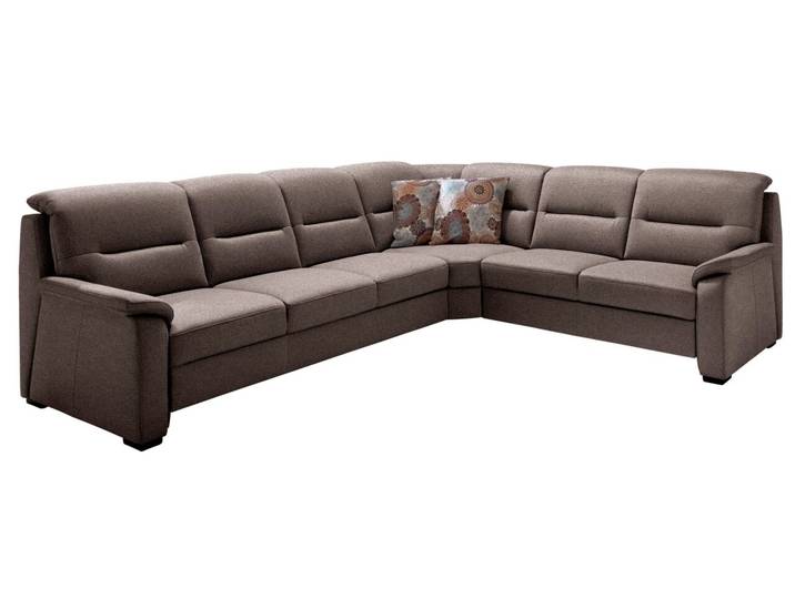 Beldomo Comfort Ecksofa ERFURT, nougat, Stoff