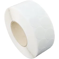 Gewebeklebepunkte, weiß 30 mm | 2.500 STK, PE, Papier