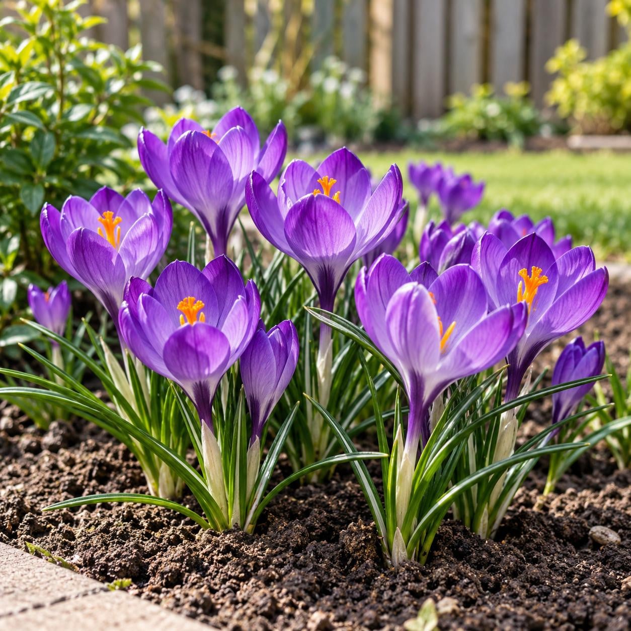 JUNAVERA Crocus paars - 10 bloembollen - Paarse voorjaarsbloeier