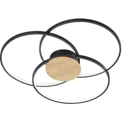Deckenleuchte LED SEDONA (DH 80x9 cm) - schwarz - DH 80x9 cm