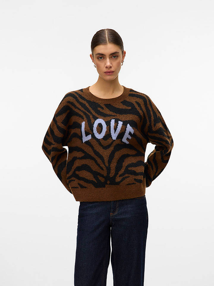 Vero Moda Pullover in Hellbraun - M