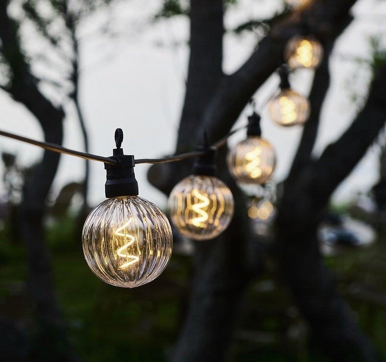 Sirius Lichtslinger Luke uitbreiding met 10 heldere LED's, 5 meter, zwart, voor buitengebruik