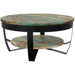 vidaXL, Couchtisch + Beistelltisch, Hadenos (Recyceltes Massivholz) (65 x 32 cm)