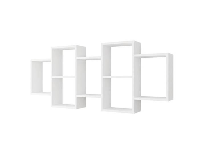Mirjan24 Wandregal Trio 001, Weiß, Rechteckig, 161x65x18 cm, Wohnzimmer, Regale, Wandregale