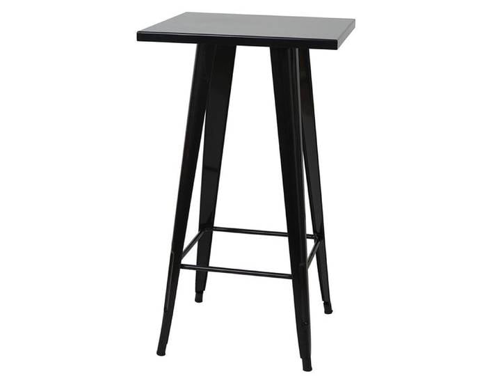 Table haute mange debout style industriel en metal noir TAB04008