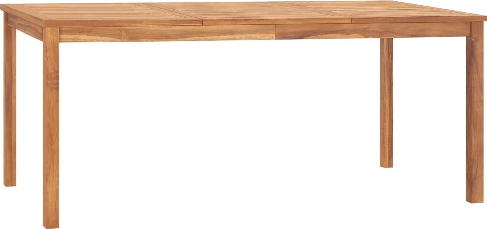 Garten-Esstisch 180x90x77 cm Massivholz Teak
