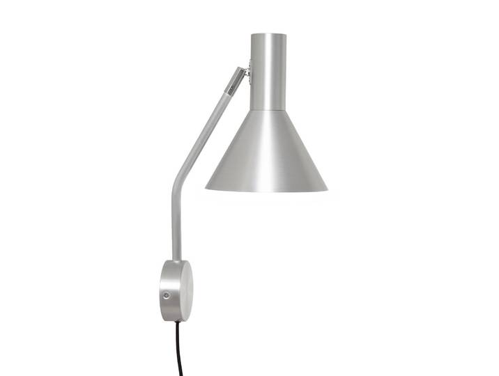 Wandlamp Lyss, alu / grijs / zink, Woon-/ Eetkamer, Aluminium, Design, wandlamp