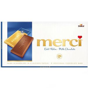 Merci Tafelschokolade Edel-Rahm, 32% Kakaogehalt, zartschmelzend, 100 g