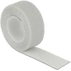 Delock Klettband auf Rolle L 1 m x B 20 mm grau