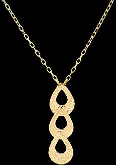 Edenly Halskette Frische - Trio Pira - 9 Karat Gelbgold
