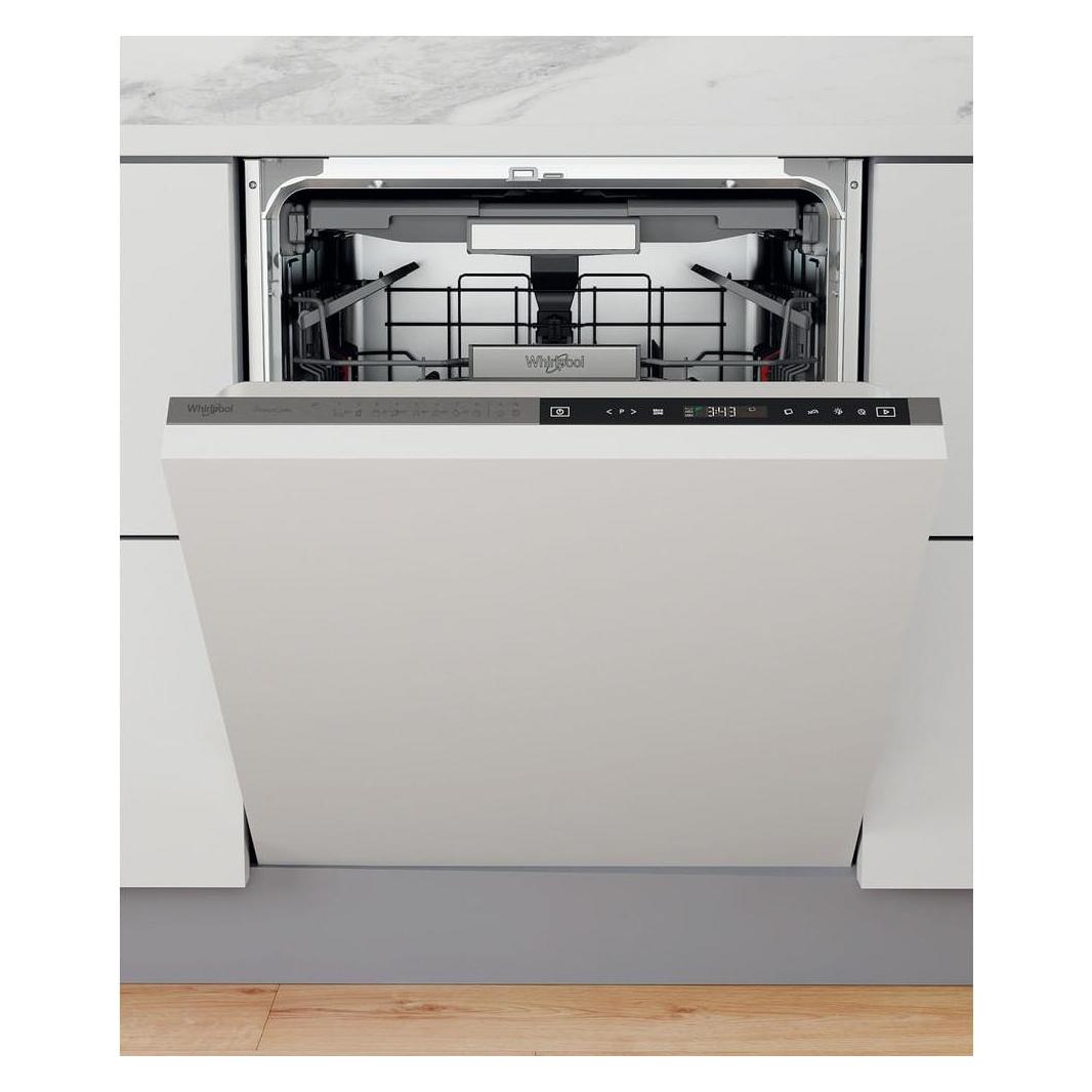 Whirlpool WIP 4O33 PLE S, Volledig ingebouwd, Volledige grootte (60 cm), Roestvrijstaal, Zwart, 1,55 m, 1,5 m (WIP 4O33 PLE S)