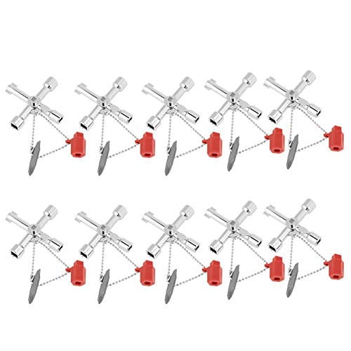 Merkloos 5-in-1 Multifunctionele Kruissleutel Set, 10 stuks