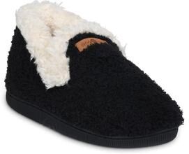 Women's Cozee Fleece Faux Shearling Slipper Boot by GaaHuu in Black (Size M(7/8))