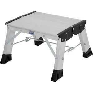Krause Klapptritt Treppy PlusLine, 130327, aus Aluminium, beidseitig begehbar, mit 1 Stufe