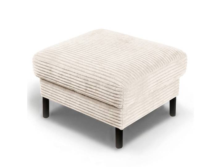 Livetastic Hocker, Creme, Metall, rechteckig, 70x48x60 cm, Stoff-/Lederauswahl, Wohnzimmer, Sessel, Hocker, Sitzhocker