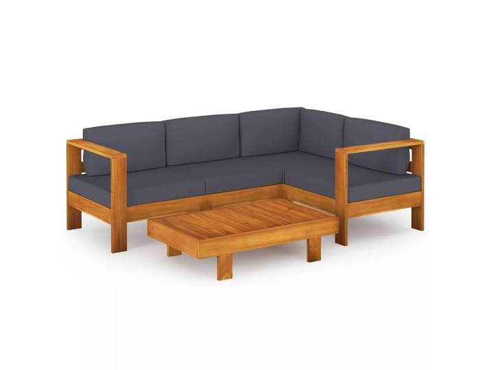 VidaXL - Garten-lounge-set akazienholz, One Size, Grau