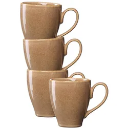 KAFFEEBECHER Sahara Hellbraun 400 ml 4er Set