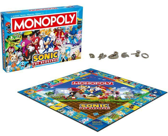 Winning Moves Monopoly Modern Sonic bordspel, meerkleurig, geschikt voor 1 of meer spelers